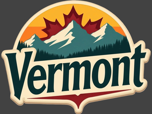Vermont sticker vinyl - sticker, decal