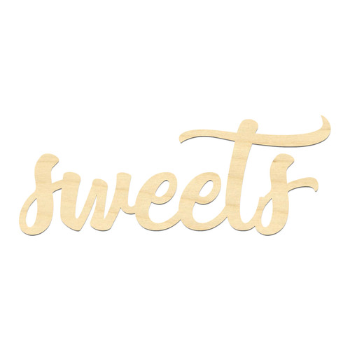 Sweets wording laser cut - wording-laser,